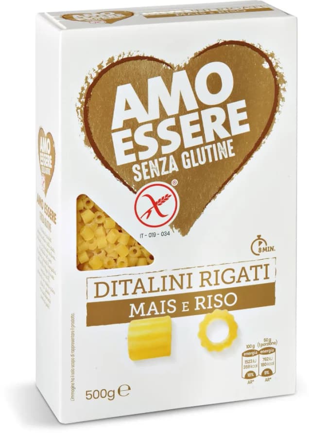 TJE. DITALINI RIGATI B/GLUTENA 500g