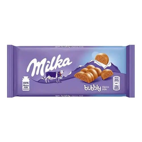 Milka čokolada mliječna bubbly 90 g