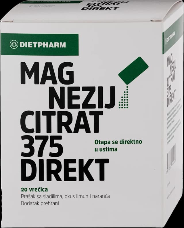 Dietpharm Mg citrat 375 direkt 20 vreć.