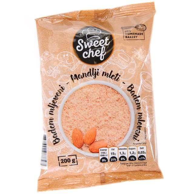 BADEM MLJEVENI 200g SWEET CHEF