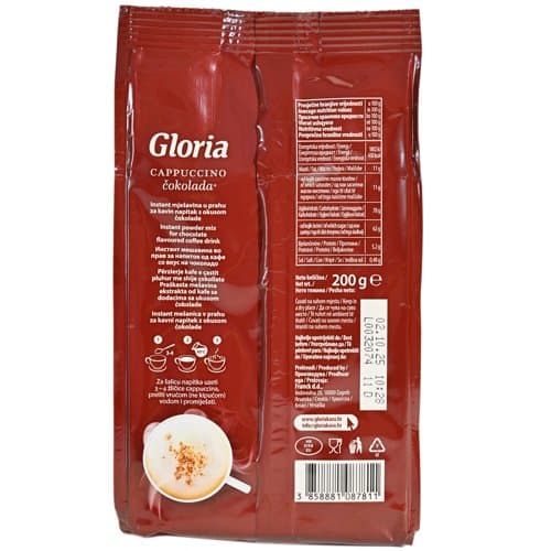 KAPUČ GLORI 200 g ČOKOLADA