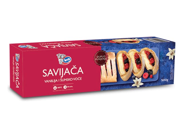 Savijača s vanilijom i šumskim voćem