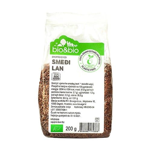 LAN SJEMENKE BIO 200 G LIVE FREE ORGANIC