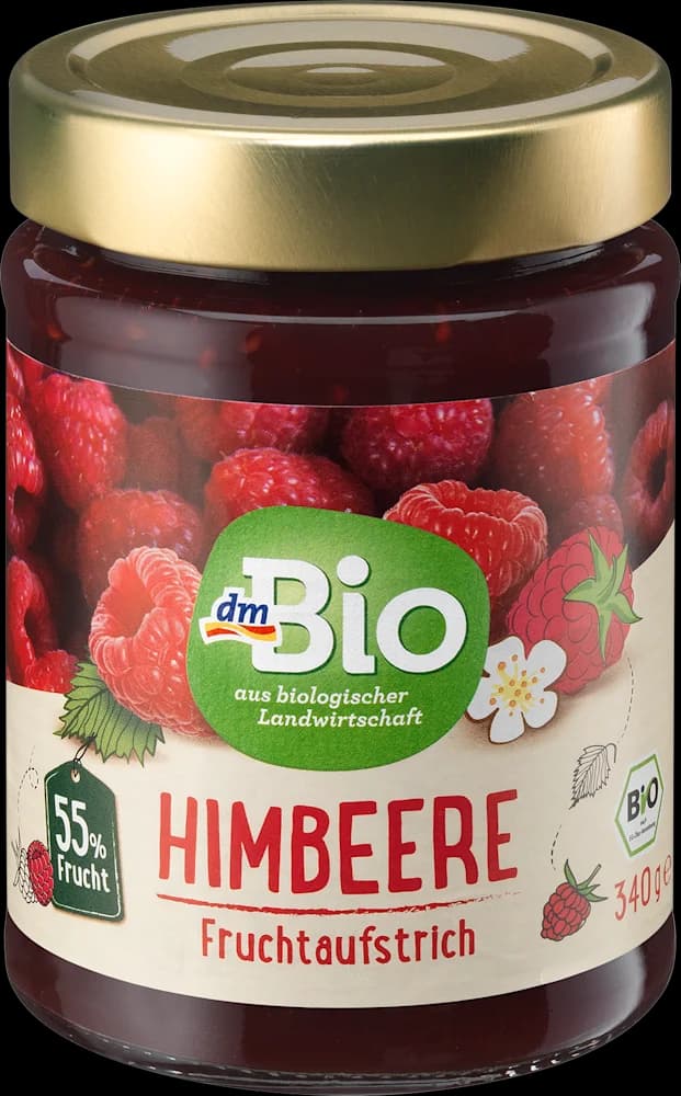 dmBio voćni namaz malina 340g