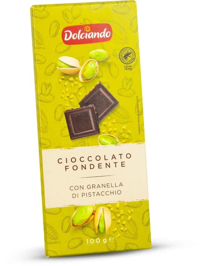 ČOKOLADA TAMNA S PISTACIJAMA 100g