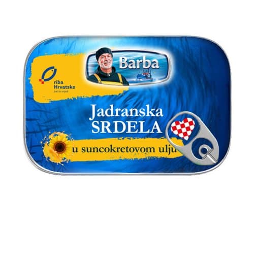 JADRANSKA SRDELA U SUNCOKRETOVOM ULJU 100 G BARBA