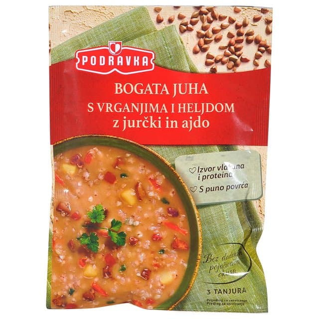 Juha bogata s vrganjima i heljdom