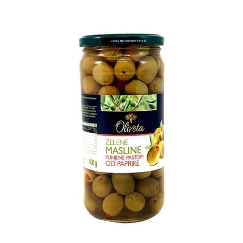MASLINE ZEL.PAPR. OLIVETA 690 g/380g