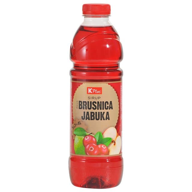 SIRUP K PLUS BRUSNICA JABUKA 1L