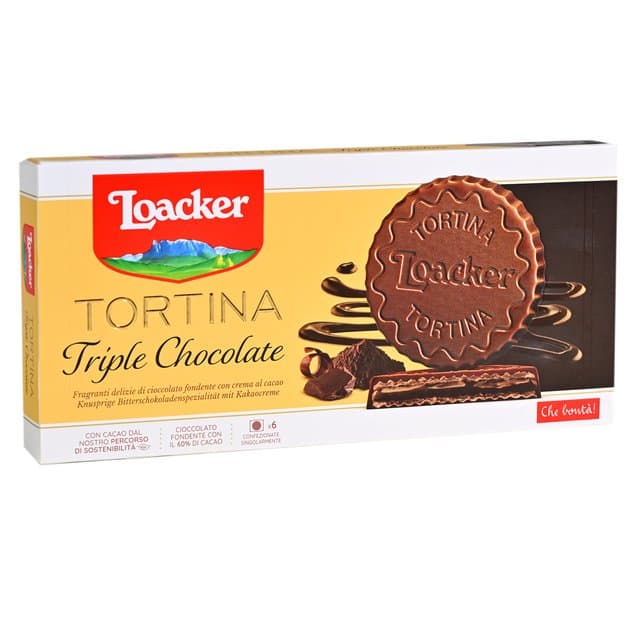 Loacker Tortina Triple Chocolate