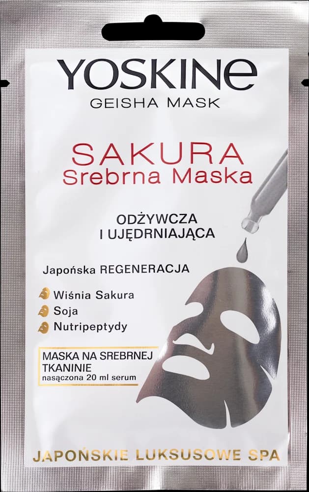 Yoskine GeishaSakuraSilver maska 1 k. T