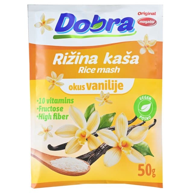 KAŠA RIŽINA VANILIJA 50 g DOBRA