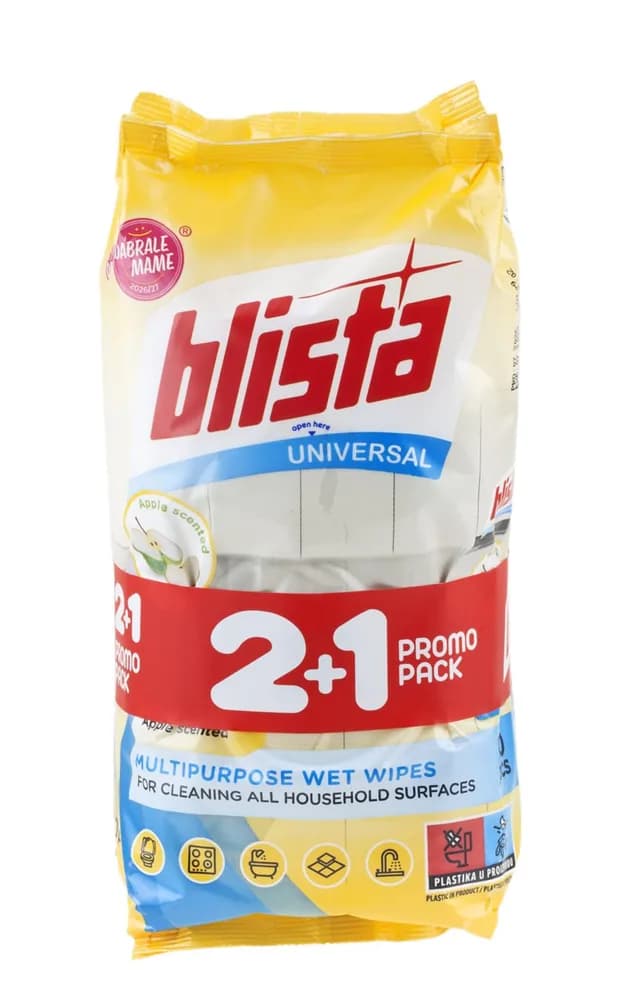Blista Univerzalne Vlažne Maramice 3x50