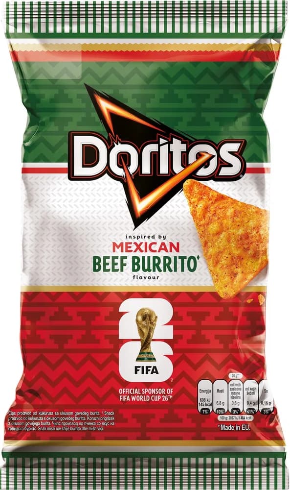 ČIPS DORITOS BEEF BURRITO 90 g