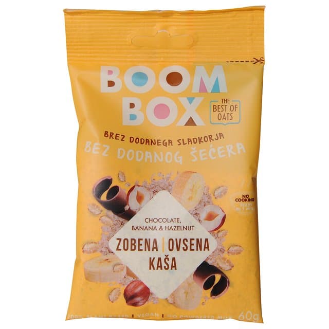 Zobena kaša čokolada-banana-lješnjak