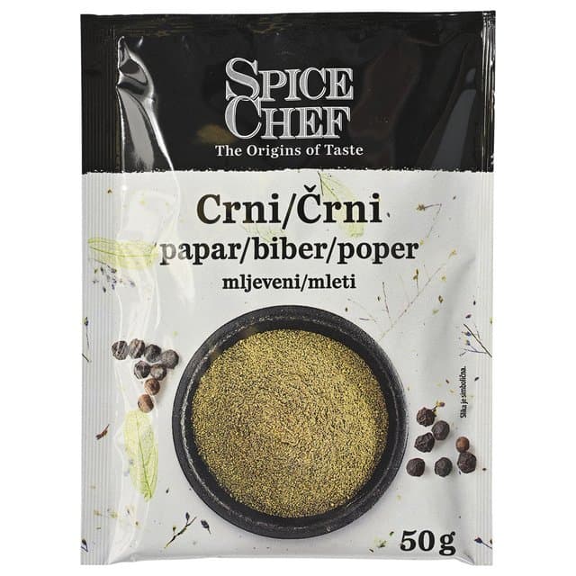 PAPAR CRNI MLJEVENI 50 g SPICE CHEF