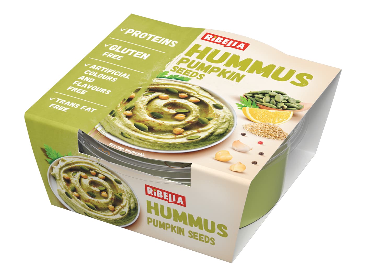 Hummus s bučinim sjemenkama