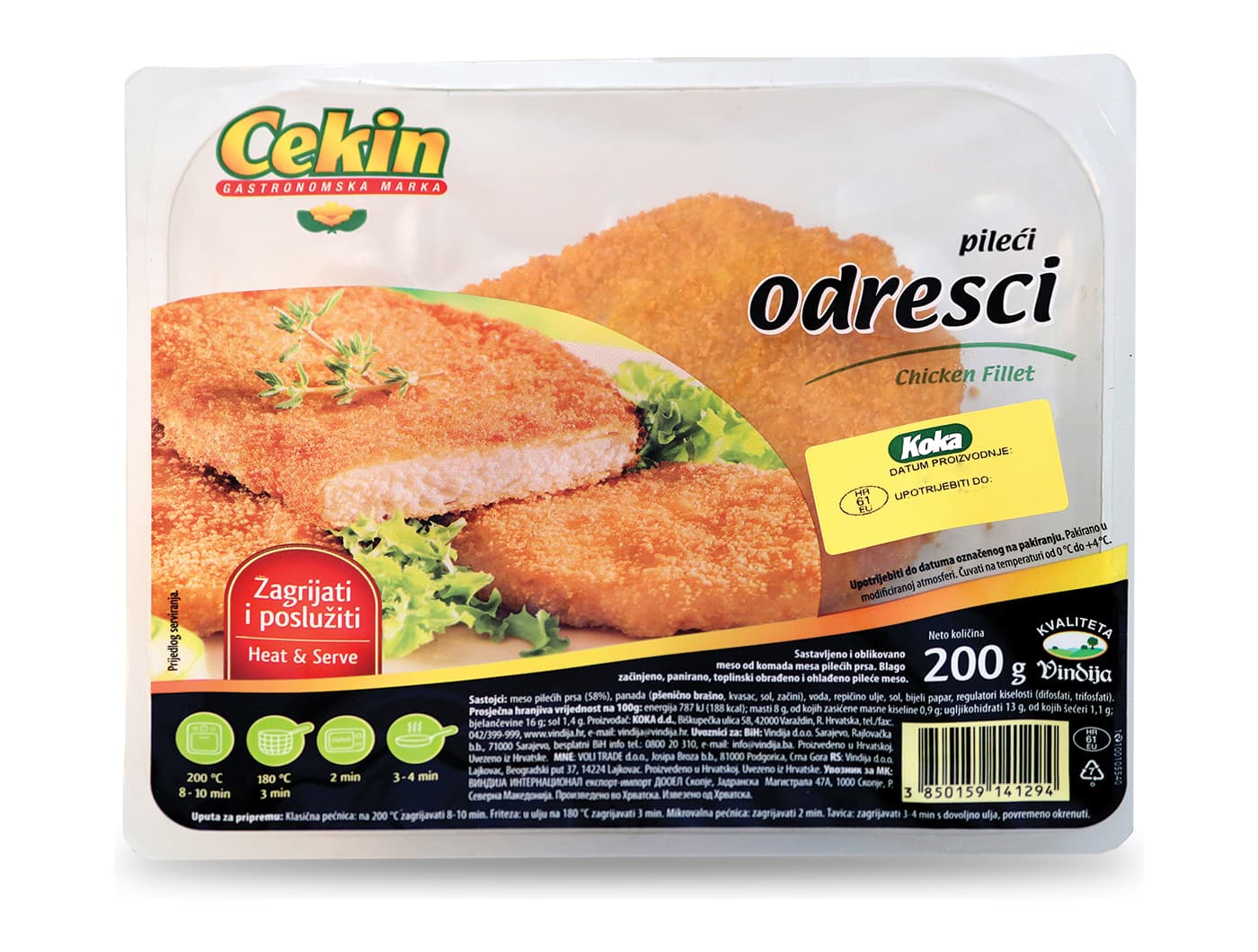 Panirani pileći odresci