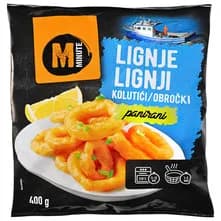 Minute panirani kolutići lignje