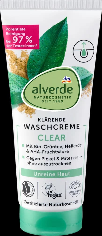 alverde Clear krema/pranje lica 100 ml
