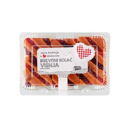 BISKVITNI KOLAC VISNJA 400 G MIRIS TRADICIJE