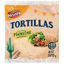 TORTILLA PŠEN 8x20cm 320 g HRUSTY