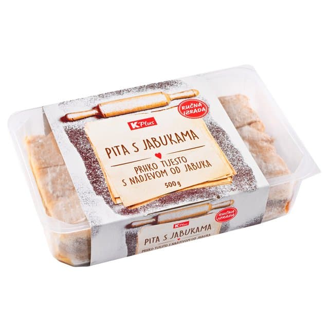 PITA S JABUKAMA 500g K PLUS