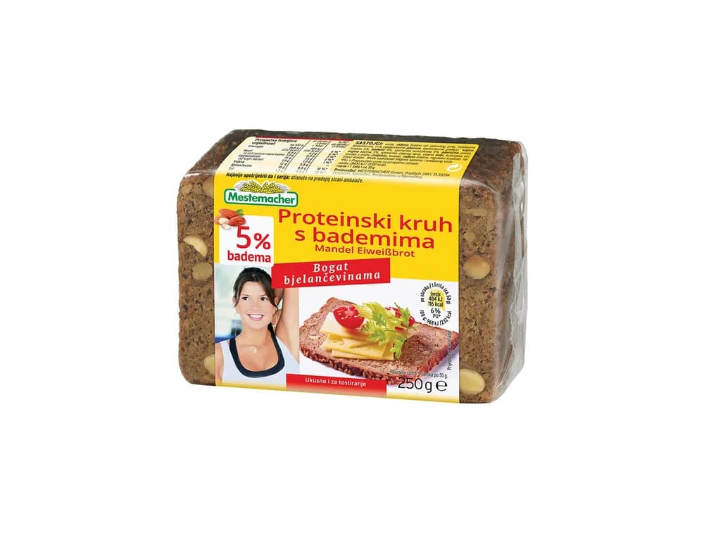 Kruh proteinski s bademom