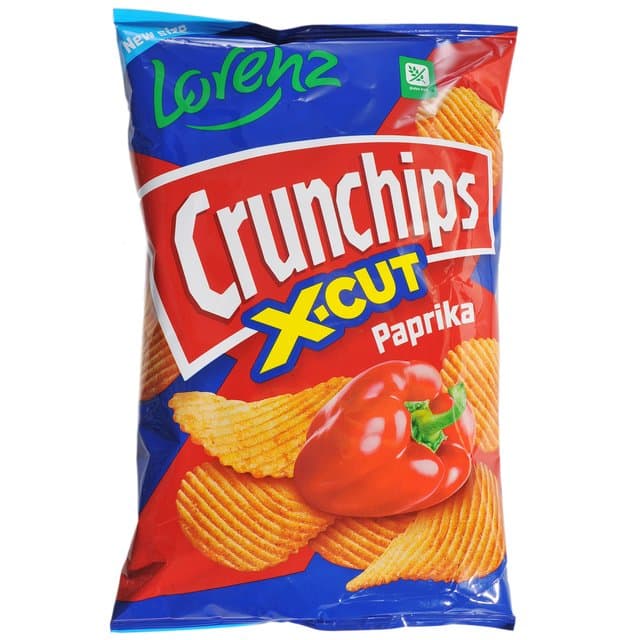 Čips Crunchips X-Cut Paprika