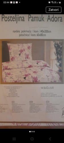 POSTELJINA PAMUK ADORA 140X200cm