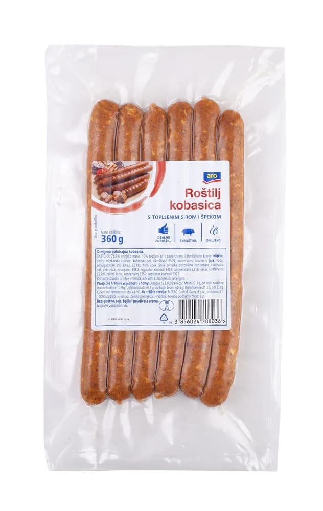 360G ARO ROŠTILJ KOB. SIR/ŠPEK