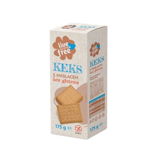 KEKS PETIT S MASLACEM BEZ GLUTENA 175 G LIVE GLUTEN FREE