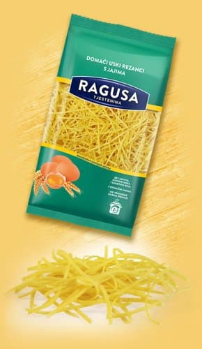 Ragusa Rezanci domaći uski s jajima