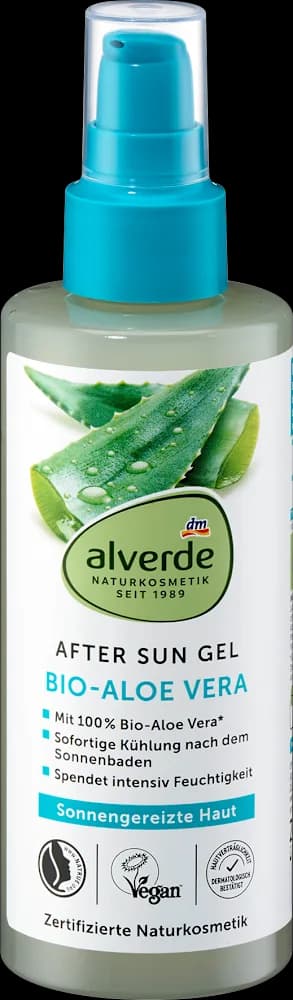 alverde SUN AS gel aloe vera 200 ml