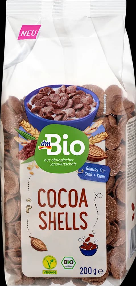 dmBio čok. školjkice 200 g