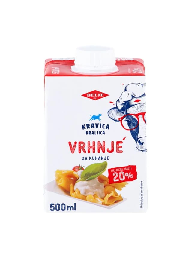 Vrhnje za kuhanje 20% 500 ml