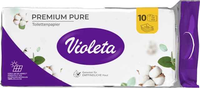 Violeta toal.papir Premium 3sl. 10x150