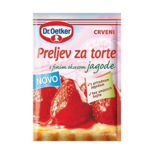 Preljev za torte jagoda
