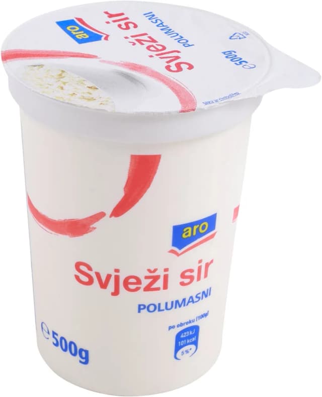 500G ARO SVJEŽI SIR POLUMASNI
