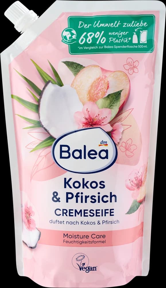 Balea tek.sap.refill kokos&breskva 500ml