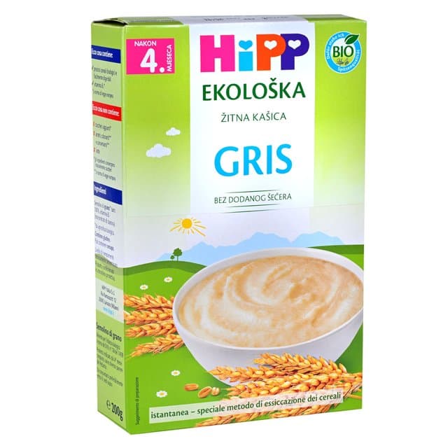 ŽITNA KAŠICA HIPP GRIS 200 g