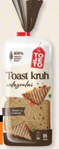 TOST TOJETO 330 g INTEGRALNI
