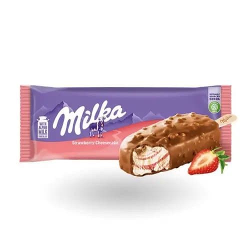 Sladoled Milka Jagoda Cheesecake na štapiću