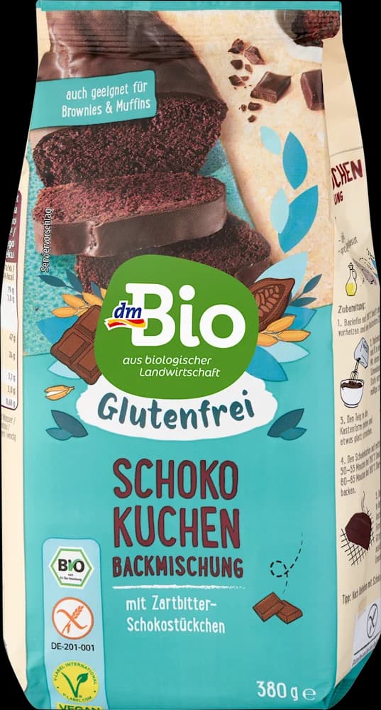 dmBio mješ.za čok. kol.bez glutena 380g