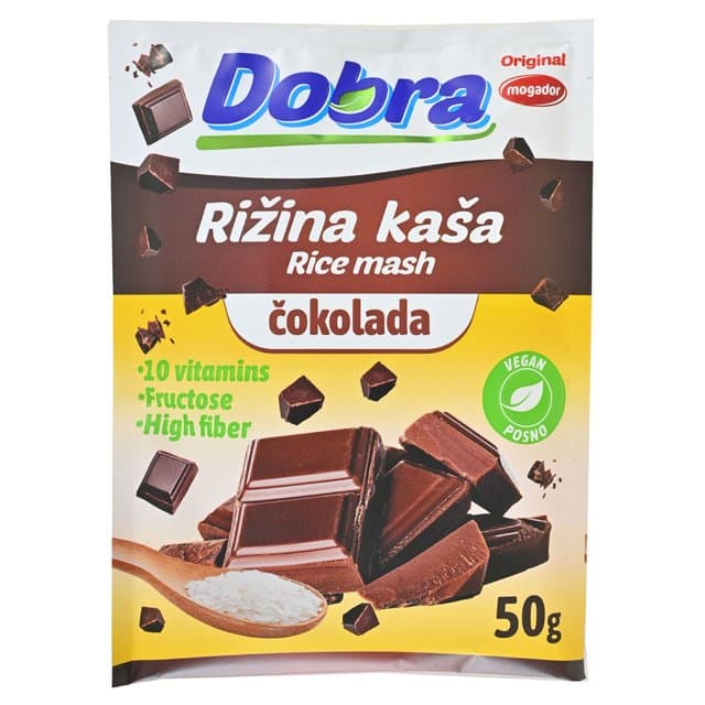 KAŠA RIŽINA ČOKOLADA 50 g DOBRA