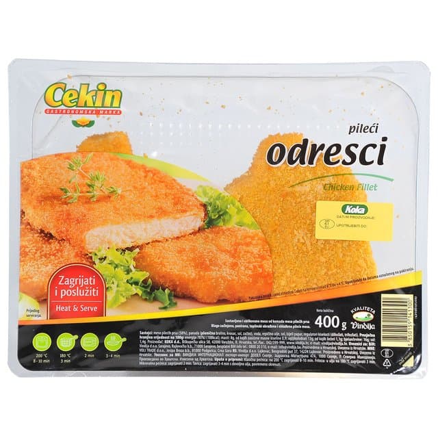 Cekin Panirani pileći odresci xxl 900 g