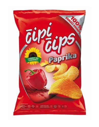 Čips s okusom paprike 150 g