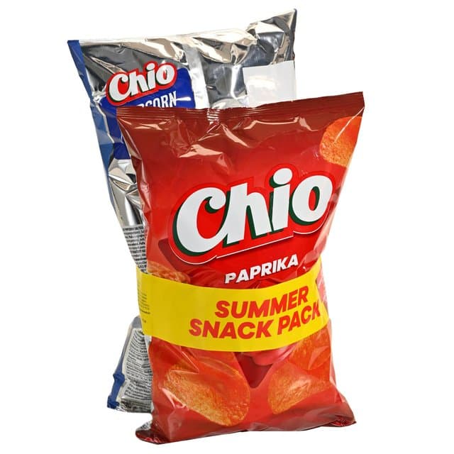 ČIPS CHIO PAPRI 130g+CHIO POPCOR 75g