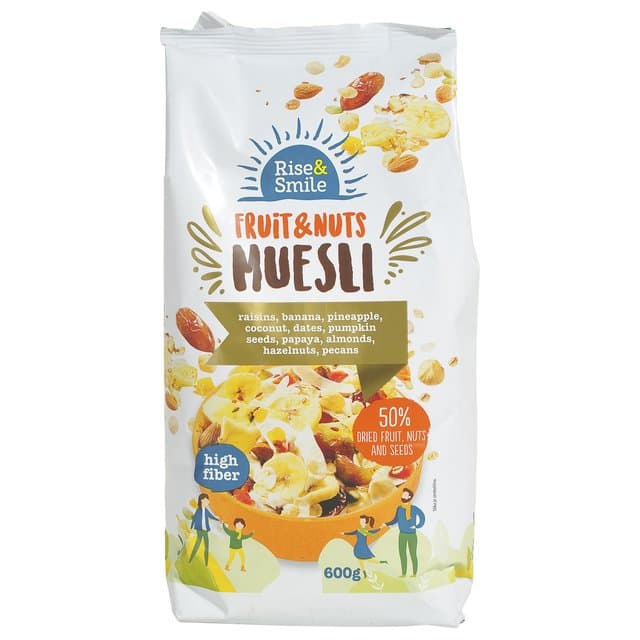MUESLI RISE&SMILE VOĆE ORAŠ PREM 600g