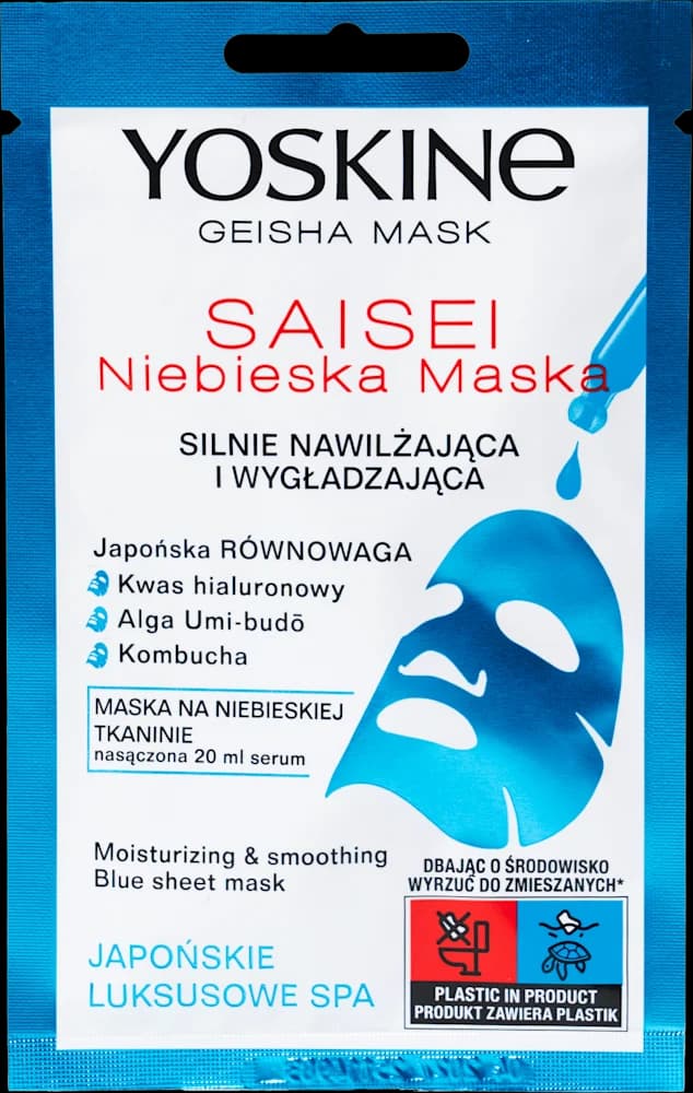 Yoskine Geisha Saisei blue maska 1 kom.